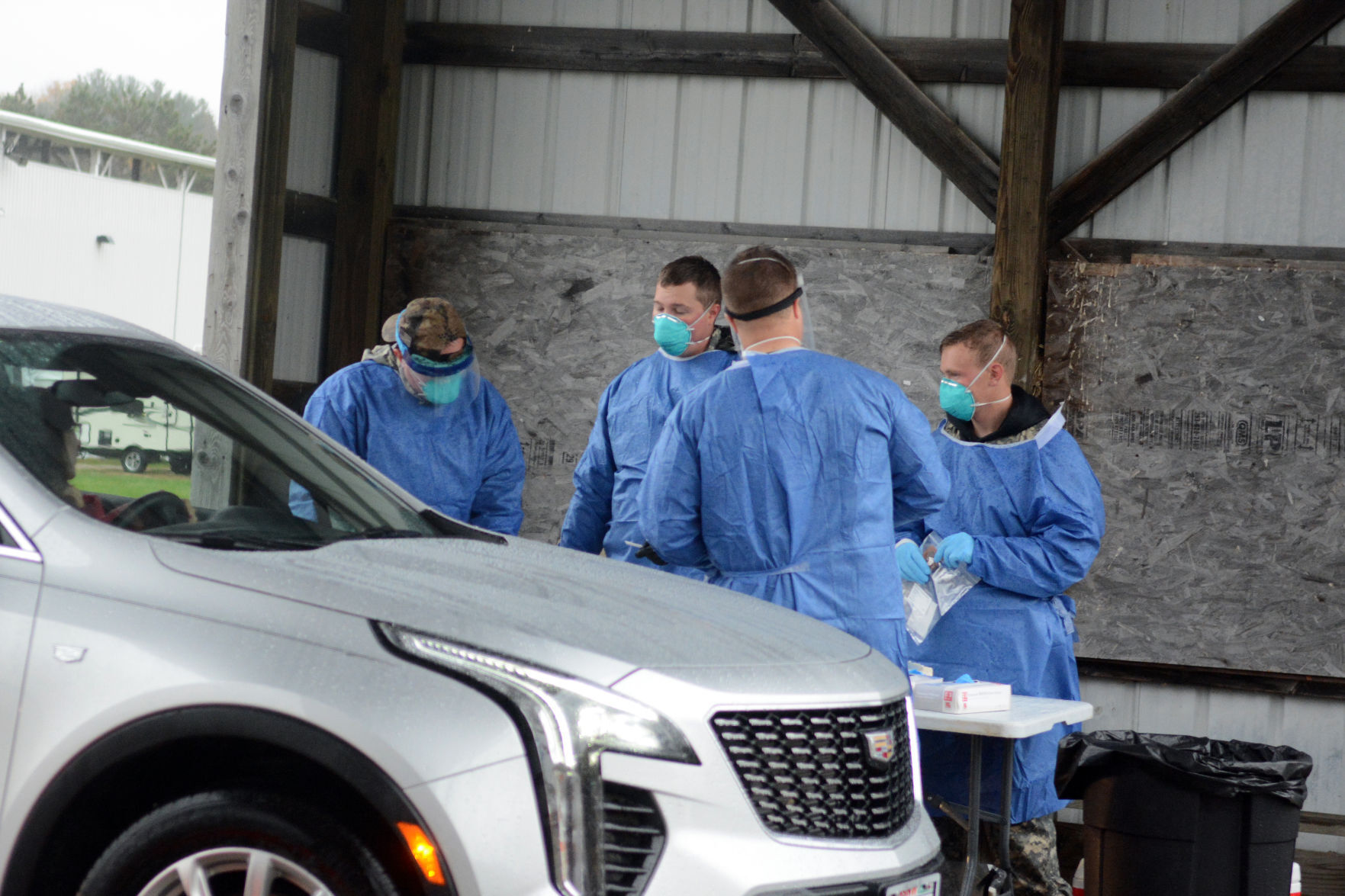 National Guard conducts COVID-19 testing in Baraboo, Oct. 12